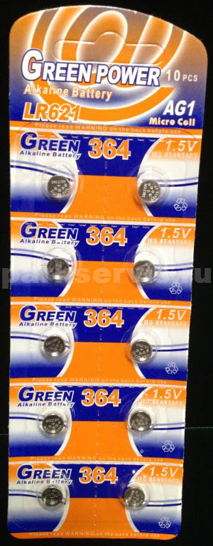 ���������-�������� AG-1, LR 621 Alkaline